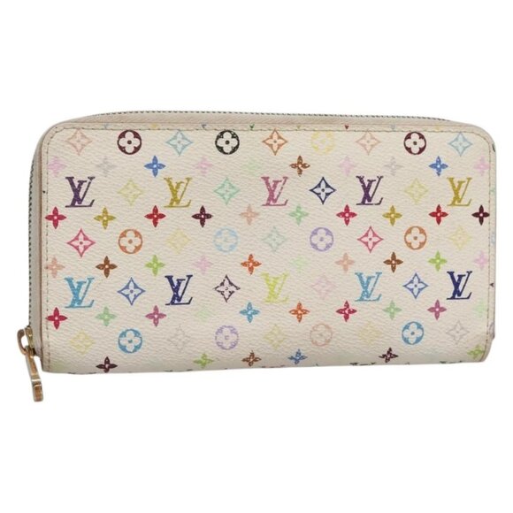 LOUIS VUITTON Monogram Multicolor Zippy Wallet Wallet White M60241 Auth 142356 - Picture 1 of 16
